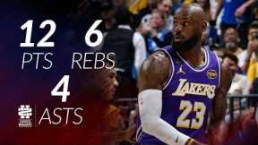 LeBron James 12 pts 6 rebs 4 asts vs Magic 25/26 season