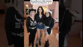 Selena Gomez with her grandparent at her husband’s birthday. 🎂#selenagomez #bennyblanco #fyp