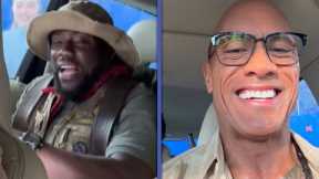 Dwayne 'The Rock' Johnson TROLLS Kevin Hart's Jumanji Crash Out