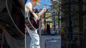 Busking in Manchester 🇬🇧 #blindfaith #guitar #stevewinwood #clapton #60s #leonardo #fyp #busker