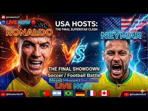 FOOTBALL: SOCCER 🇺🇸 Ronaldo vs Neymar | LIVE Epic Clash