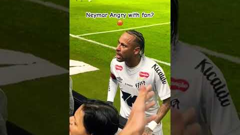 Neymar was angry with fan. What went wrong? #neymar #neymarfans #neymarskills #goat #idol #brazil