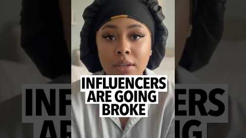 Woman says influencers going broke after making a ton of money on social media is stupid and sad 😢