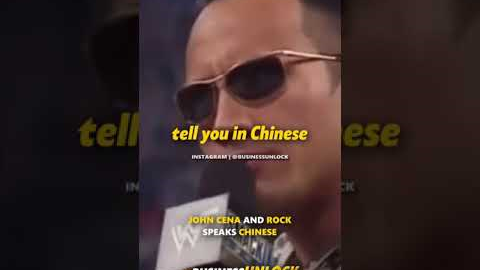 John Cena And The Rock Speaks Chinese