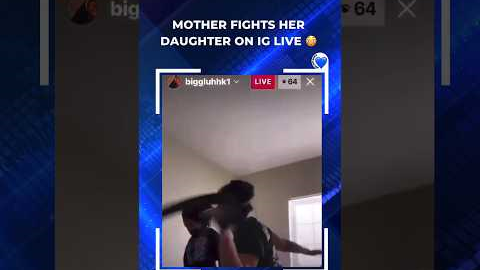 Mother FIGHTS Her Daughter on Instagram Live | #shorts