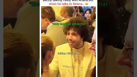 Benny talking freely with Ariana but when he talks to Selena… 😭 #selenagomez #shorts