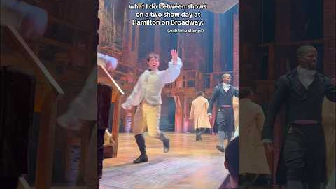 what I do between shows at Hamilton on Broadway #actor #hamilton #broadway #dayinmylife #diml #grwm
