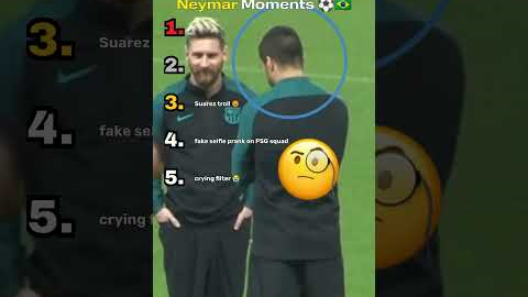 Funniest Neymar Moments! 😂🇧🇷 #Neymar #FootballShorts #barcelona #psg #brasil