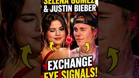 A Secret Moment: Selena Gomez and Justin Bieber Exchange Eye Signals!