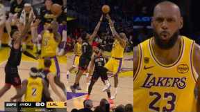 LeBron James hits TOUGH buckets to secure Game 1 win vs Rockets