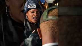 RIHANNA AND A$AP ROCKY CONGRATULATE PHARRELL WILLIAMS FOR HIS LOUIS VUITTON SHOW#shorts