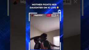 Mother FIGHTS Her Daughter on Instagram Live | #shorts
