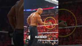 The Rock Wears Cena’s Arm Band 🥶 #shorts