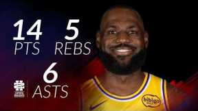 LeBron James 14 pts 5 rebs 6 asts vs Cavs 25/26 season