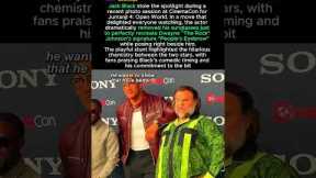 Jack Black Mimics The Rock’s Iconic Eyebrow Raise at CinemaCon