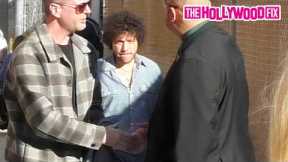 Selena Gomez's Husband Benny Blanco, Christina Applegate & Taylor Tomlinson Arrive At Jimmy Kimmel