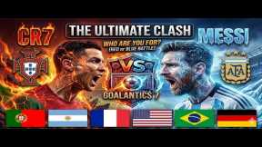 RED or BLUE Battle: Ronaldo, Neymar Vs Messi, Mbappe GLOBAL DUEL ⚽🔥❄️🇺🇸🇩🇪🇧🇷🇫🇷🇬🇧