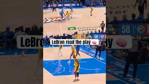 LeBron saw it the whole way 👀
