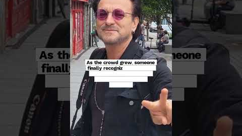 BONO Joins Street Musicians in Dublin: Epic Surprise Performance! 🎸🇮🇪 #u2  #bono