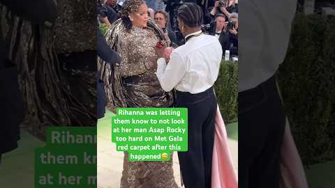 Rihanna dont play about her man😅 #rihanna #metgala #shorts