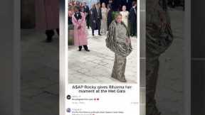 A$AP Rocky gives Rihanna her moment at the Met Gala #asaprocky #rihanna