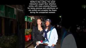 Rihanna ACCEPTS Rose From Paparazzi On Mother’s Day… Fans Can’t Believe It! #rihanna #shorts