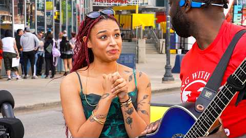 Shy Girl is TERRIFIED to Sing on the Street (UNTIL NOW)