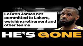 🚨BREAKING: LEBRON JAMES IS ABOUT TO F**K OVER LAKERS FANS