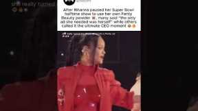 Rihanna forgetting she’s the Super Bowl performer and fixing her 😭😂 #Rihanna