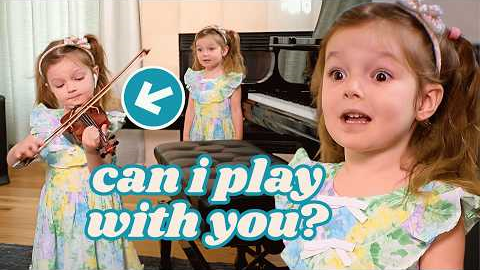 😱5 Year Old Prodigy Plays Piano and Violin Simultaneously! 🎹🎻