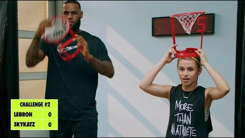 Playing basketball w/ LEBRON for Nike's 