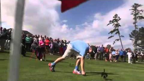 Tiger Woods witnesses the first hole in one at The Playgrounds ll Golf Gods