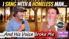 😱The Most Shocking Street Duet - A Homeless Man and A Lady🍀Mariah Carey, Boyz II Men - One Sweet Day