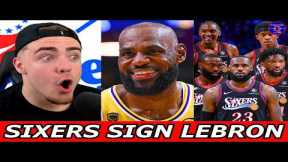 THE PHILADELPHIA 76ERS SIGN LEBRON JAMES!!!!!!!!!! (BREAKING NEWS)
