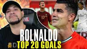 YEA...HE'S GOATED!!! Cristiano Ronaldo - Top 20 Goals (REACTION)