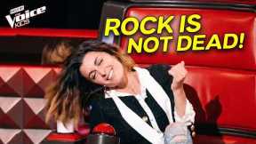 TINY ROCKERS with Screaming Guitar Vocals & Grit! | The Voice Kids