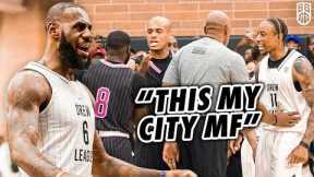 LeBron James GOES OFF vs. TRASH TALKER in LEGENDARY Drew League Performance w. Demar Derozan!