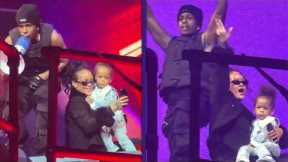 A$AP Rocky Surprises Concert Crowd With Rihanna and Riot!