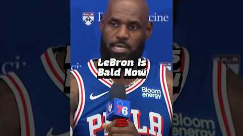 LeBron Is Bald Now #lebronjames #76ers #highlights #basketball #dunk #nba #trending #viral